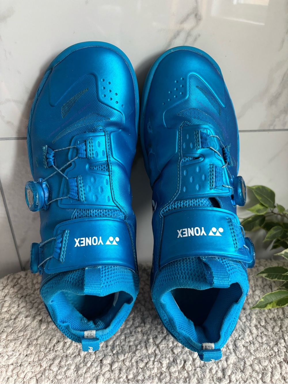 Yonex Badminton Shoe Power Cushion Infinity 2 Unisex Metallic Blue Men’s Sz 9.5
